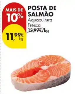 Pingo Doce Posta de salmão aquacultura fresca promoção