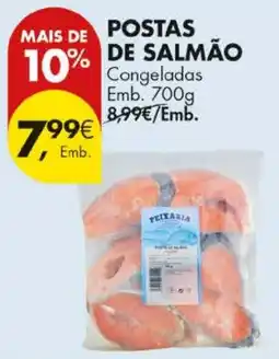 Pingo Doce Postas de salmão peixaria promoção