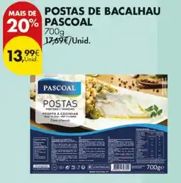 Pingo Doce Postas de bacalhau pascoal promoção