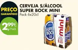 Pingo Doce cerveja s/álcool super bock mini promoção