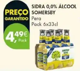Pingo Doce Sidra 0,0% álcool somersby pera promoção