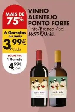 Pingo Doce vinho alentejo ponto forte promoção