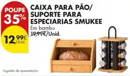 Pingo Doce Caixa para pão/ suporte para especiarias smukee promoção