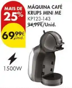 Pingo Doce máquina café krups mini me promoção
