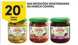 Continente Nas refeições vegetarianas da marca compal promoção