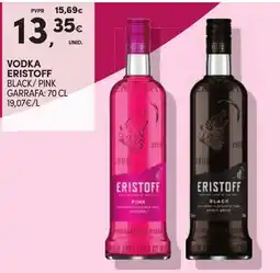 Continente Vodka eristoff black / pink promoção