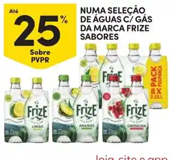 Continente Águas c/ gás da marca frize sabores promoção