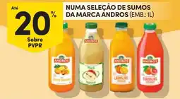 Continente sumos da marca andros promoção