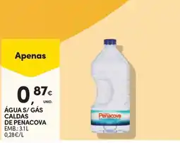 Continente Água s/ gás caldas de penacova promoção