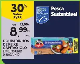 Continente Douradinhos de peixe capitão iglo promoção