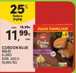 Continente Cordon blue iglo promoção