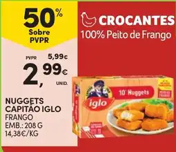 Continente nuggets capitão iglo frango promoção
