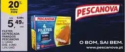 Continente Filetes de pescada panados pescanova c/ limão promoção