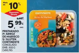 Continente Arroz de Marisco Continente promoção