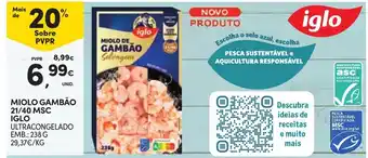 Continente miolo gambão iglo promoção