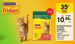Continente Alimento seco p/ gato friskies promoção