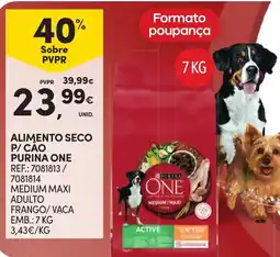 Continente Alimento seco p/ cão purina one promoção