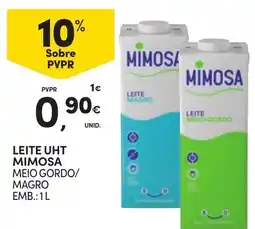 Continente Leite uht mimosa promoção