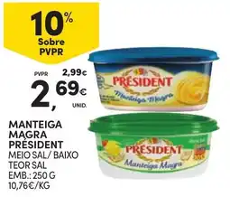 Continente Manteiga magra president promoção