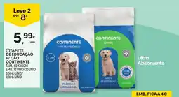 Continente Tapete higiênico para cão continente promoção