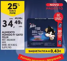 Continente Alimento Humido P/ Gato Felix promoção