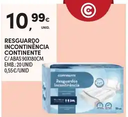 Continente Resguardos incontinência continente promoção