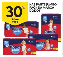 Continente Nas pants jumbo pack da marca dodot promoção