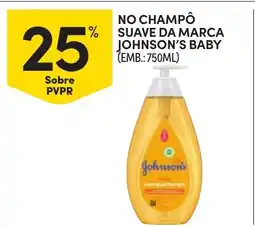 Continente No champô suave da marca johnson's baby promoção