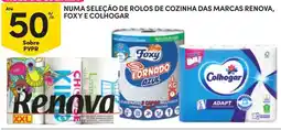 Continente rolos de cozinha das marcas renova, foxy e colhogar promoção