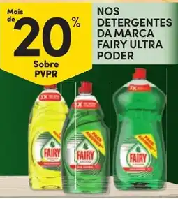 Continente detergentes da marca fairy ultra poder promoção