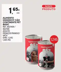 Continente Alimento húmido p/ cão continente pet basic promoção