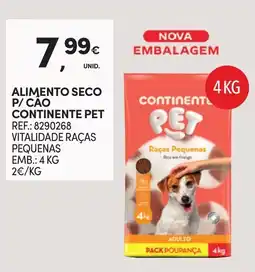 Continente Alimento seco p/ cão continente pet promoção