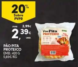 Continente Pão pita proteico promoção
