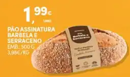 Continente Pão assinatura barbela e serraceno promoção