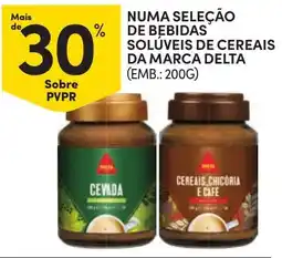 Continente bebidas solúveis de cereais da marca delta promoção