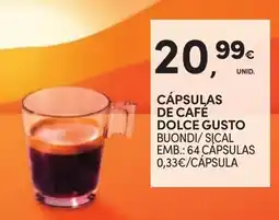 Continente Cápsulas de café dolce gusto promoção