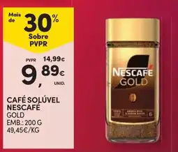 Continente Café solúvel nescafe gold promoção