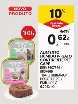 Continente Alimento Humido P/ Gato Continente Pet Care promoção
