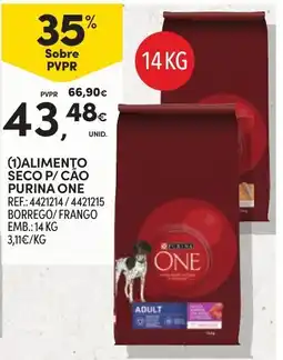 Continente alimento seco p/ cao purina one promoção