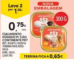 Continente Alimento Humido P/ Cão Continentepet promoção