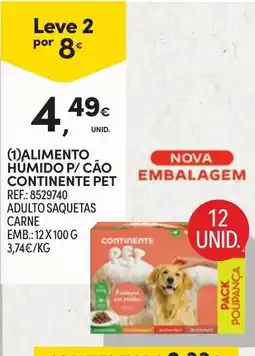 Continente Alimento Humido P/ Cão Continentepet promoção