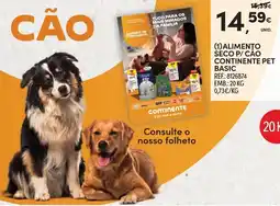 Continente Alimento seco p/ cão continente pet basic promoção