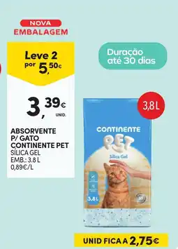 Continente absorvente p/ gato continente pet promoção