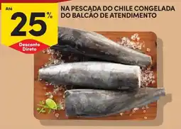 Continente Na pescada do chile congelada do balcão de atendimento promoção