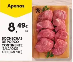 Continente Bochechas de porco continente promoção