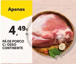 Continente Pá de porco c/ osso continente promoção