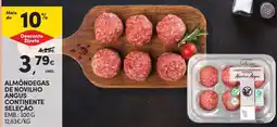 Continente Almôndegas de novilho angus continente seleção promoção