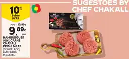 Continente Hambúrguer 100% carne chakall prime meat promoção