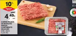 Continente Carne picada de novilho angus continente seleção promoção