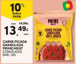 Continente carne picada granulada prime meat promoção